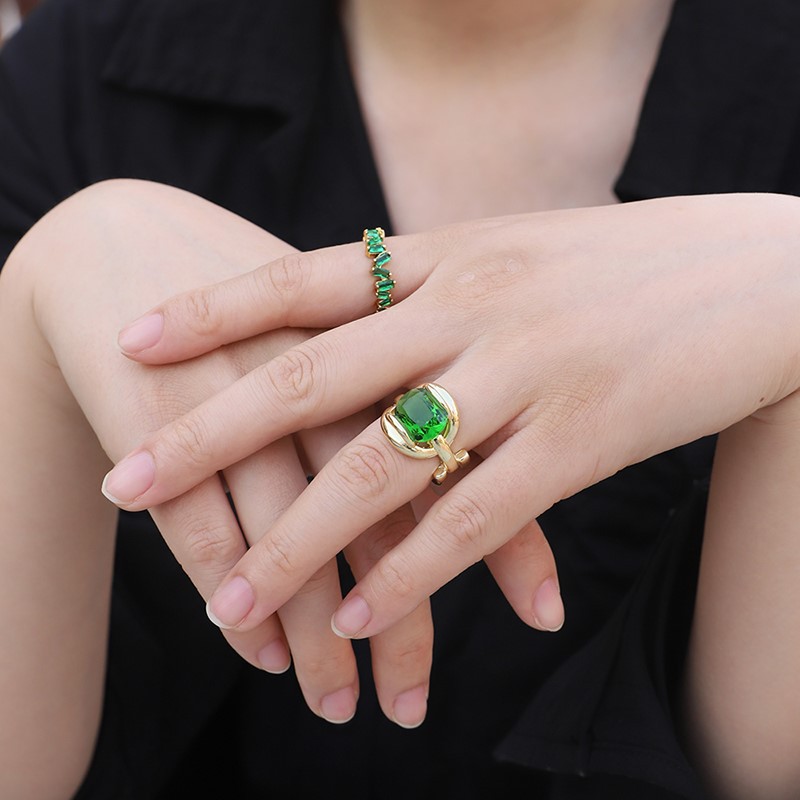 cubic zirconia adjustable ring 05