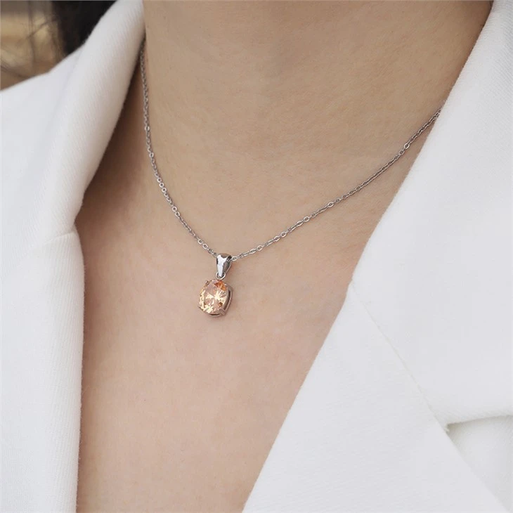 sparking CZ pendant necklace 05